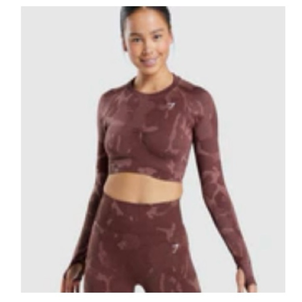 Gymshark Workout Longsleeve Maroon